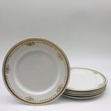 6 Assiettes à dessert vintage, Keeling & Co Losol Ware Burslem.