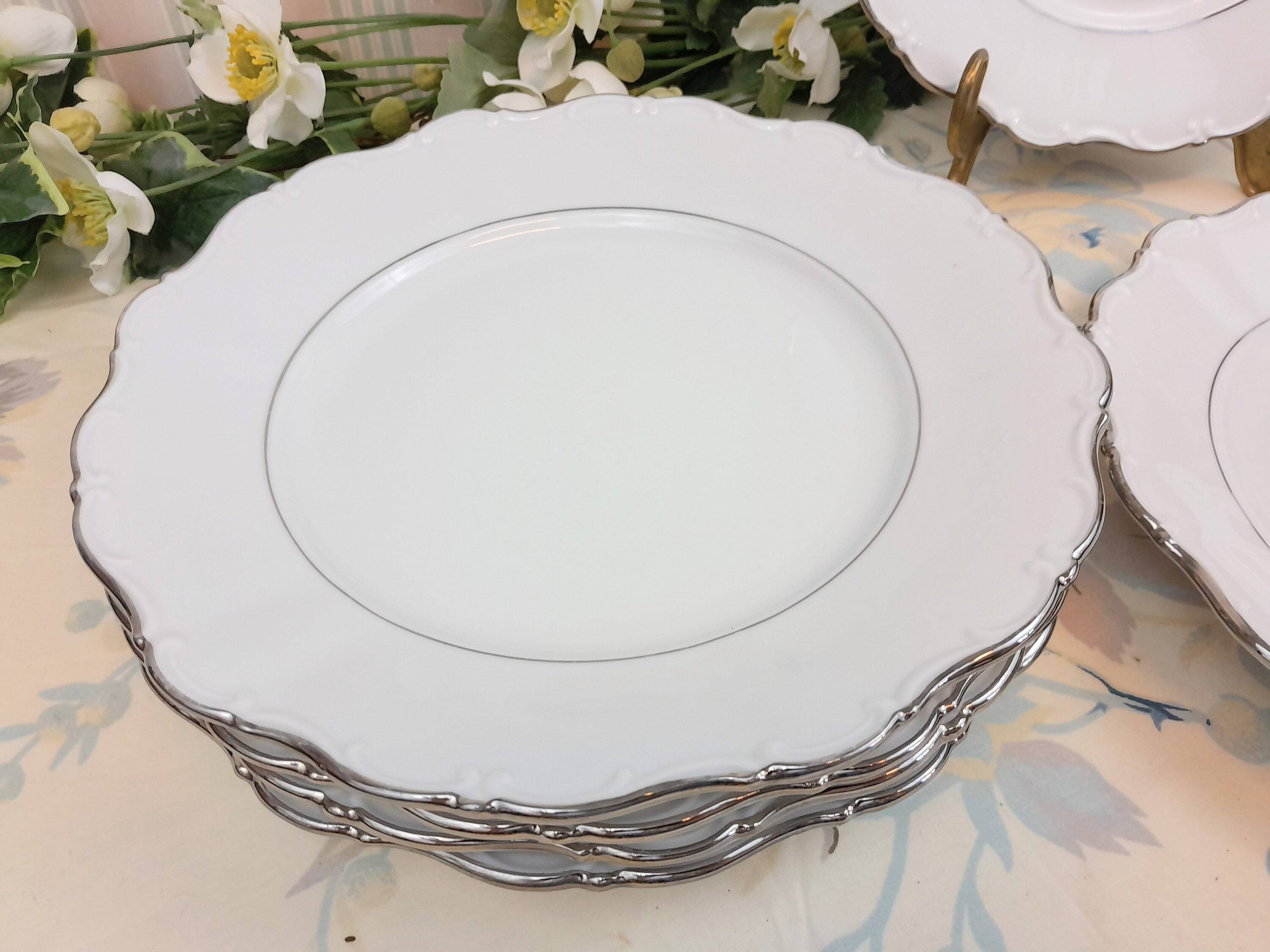 6 Seltmann Weiden Bavaria dinner plates Theresia model