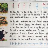 School poster "b, f"