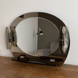 Miroir Veca 2 appliques et tablette, Italie 1970