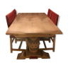 Table et chaises style renaissance espagnole
