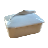 Buttered porcelain fish or small terrine