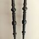 18th century fireplace tongs in wrought iron