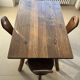 Table with its 4 brutalist chairs from the 1960s.