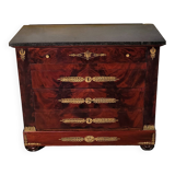 Petite commode époque Napoléon III en acajou
