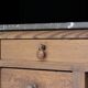 Exceptional pharmacy counter in solid pine and marble (19th century).
