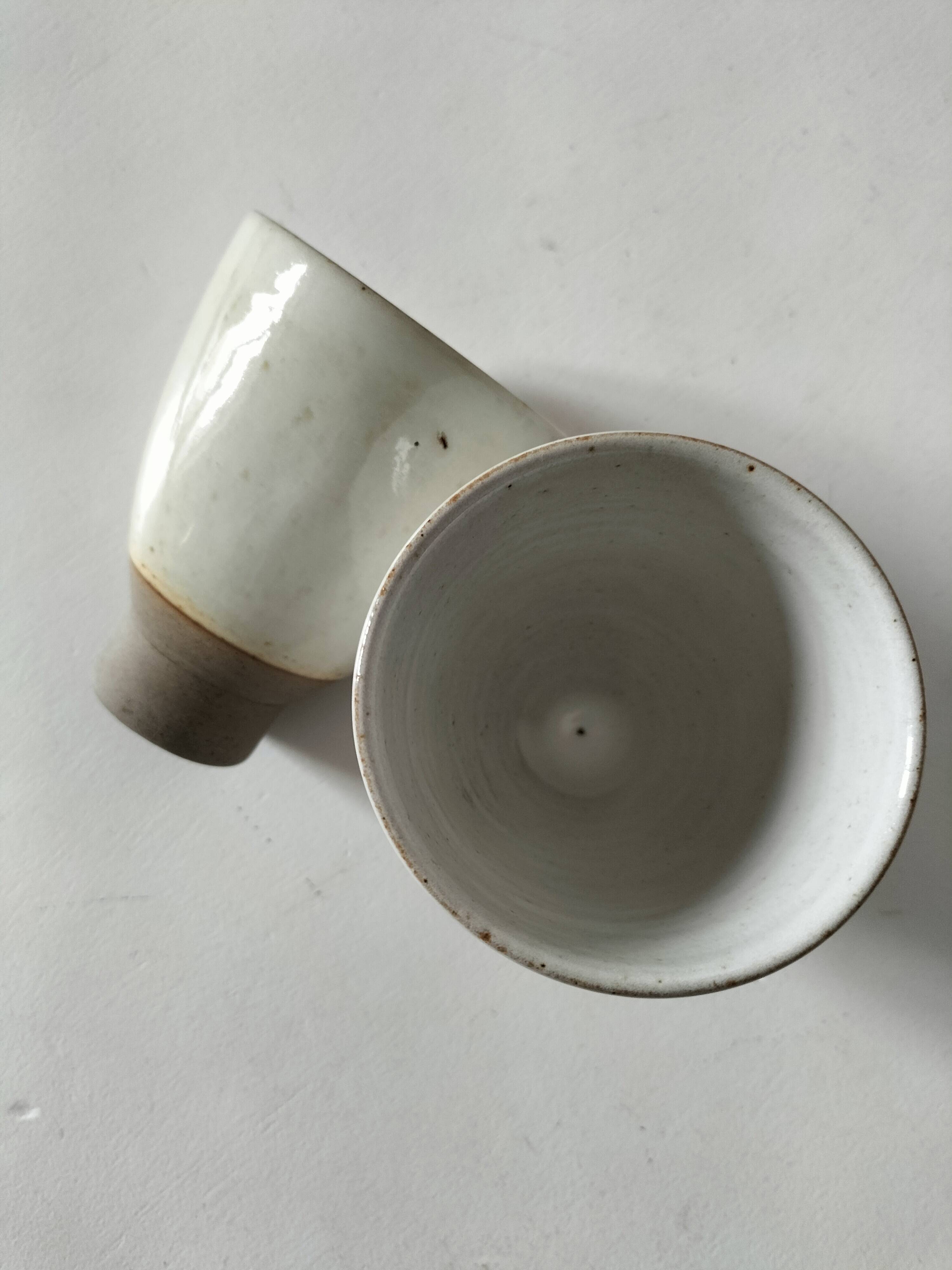 Two goblets on a pedestal Atelier Hurtault Puisaye