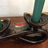 Pair of ceramic candlesticks