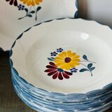 Service assiettes creuses anciennes salins