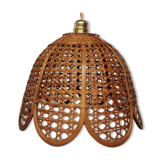 Vintage wicker pendant lamp