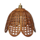 Vintage wicker pendant lamp
