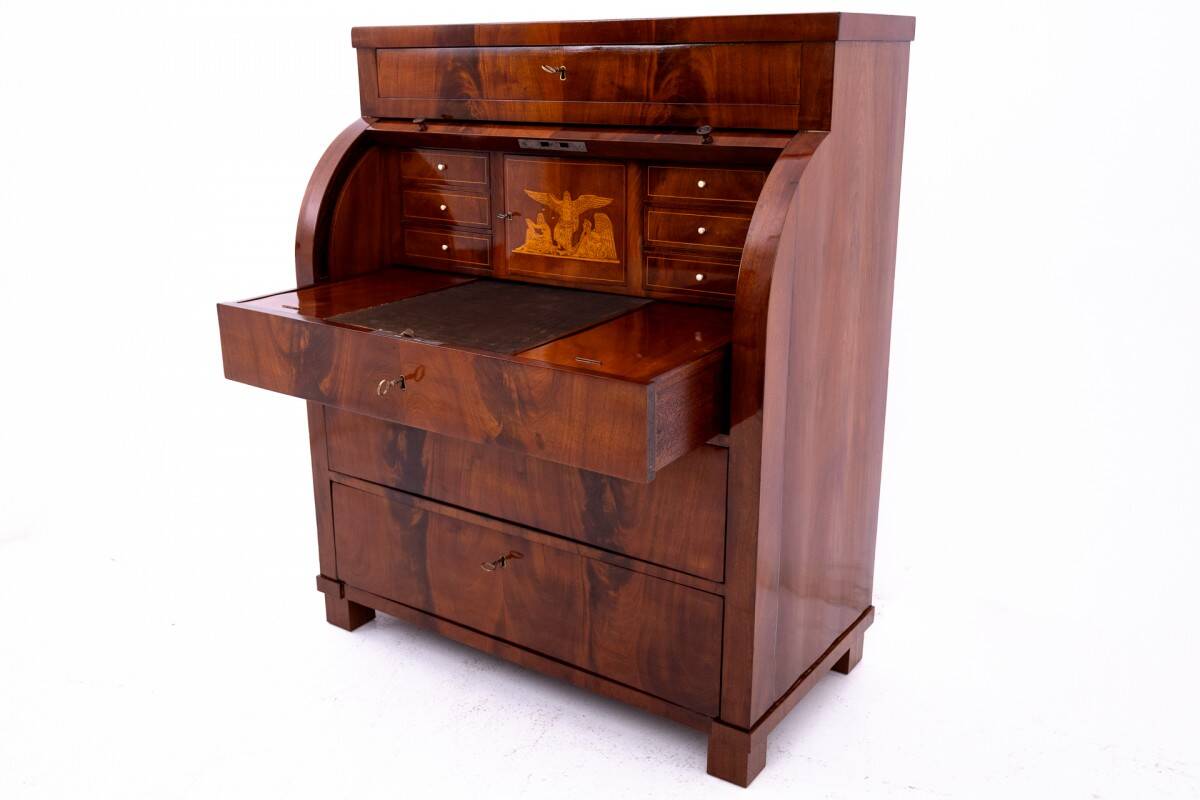 Mahogany secretary, Northern Europe, late 19th century.
