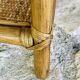 Vintage three-tiered shelf on legs, Bamboo, Rattan, Wicker circa 1970s
