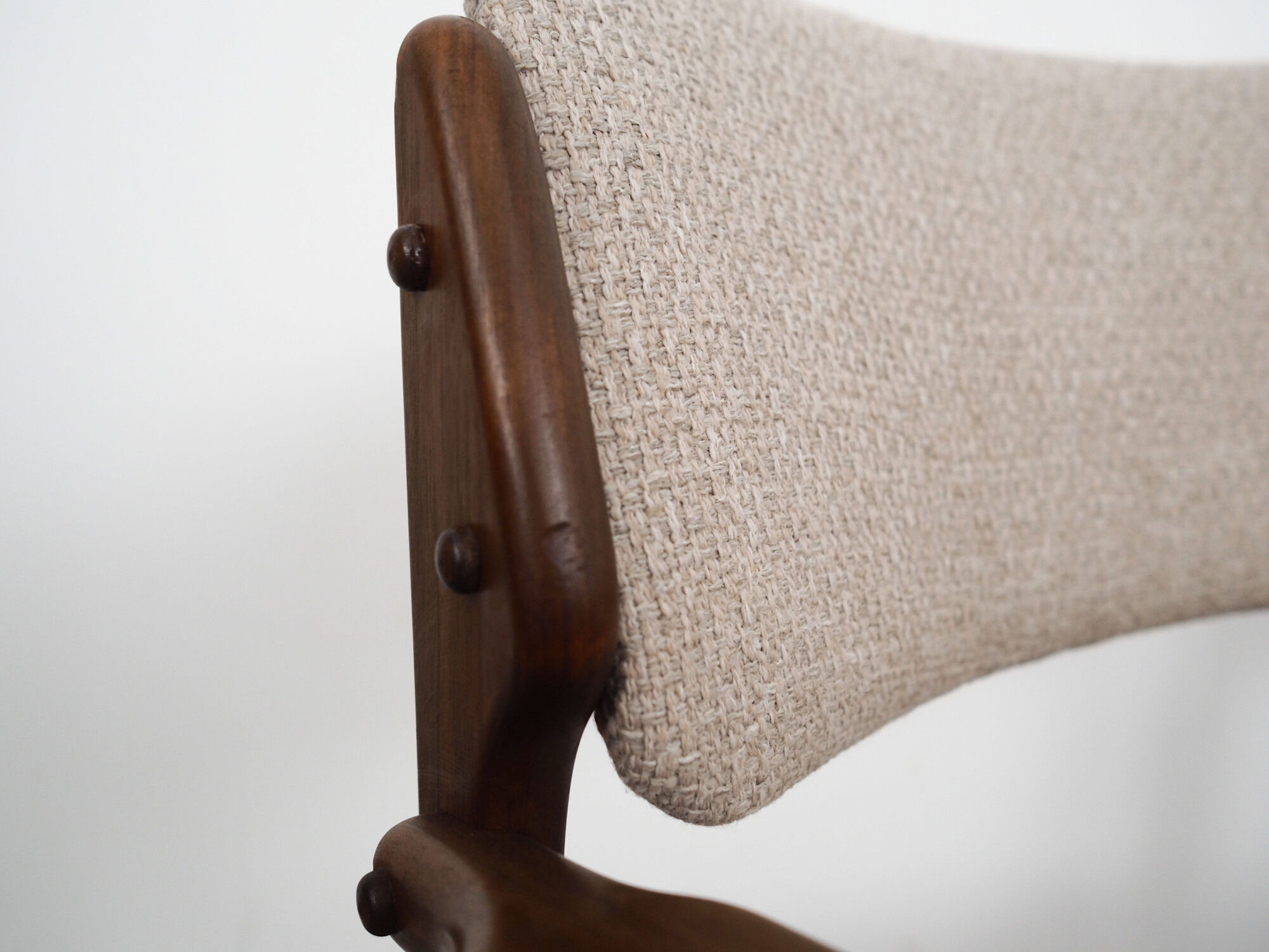 Set of two walnut chairs, Danish design, 1960s, designer: Erik Buch