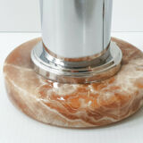 Table lamp base 1970 marble & chrome