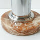 Pied de lampe de table 1970 marbre & chrome