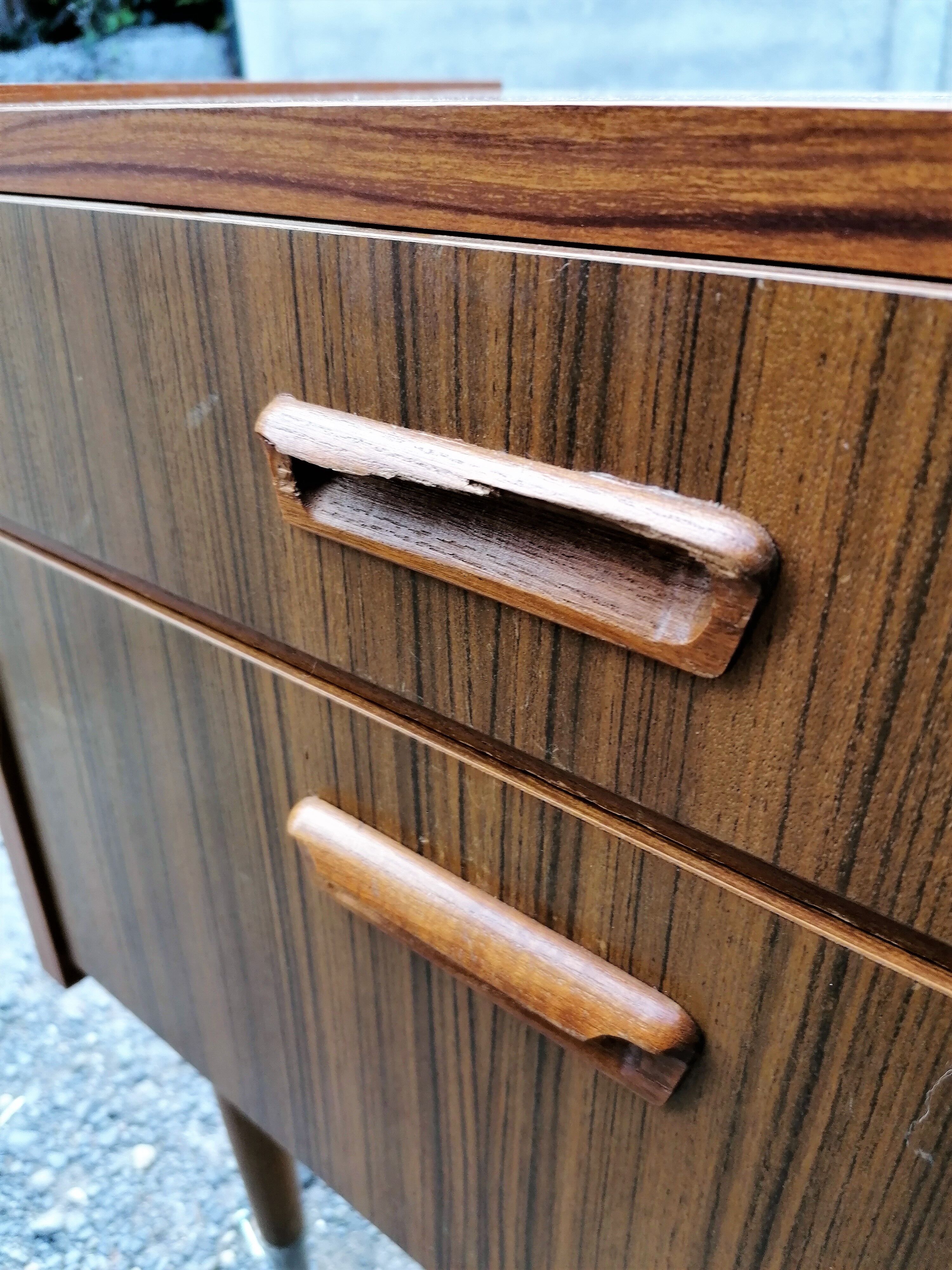 Bedside table scandinavian vintage design