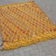 Tapis kilim jaune fait main