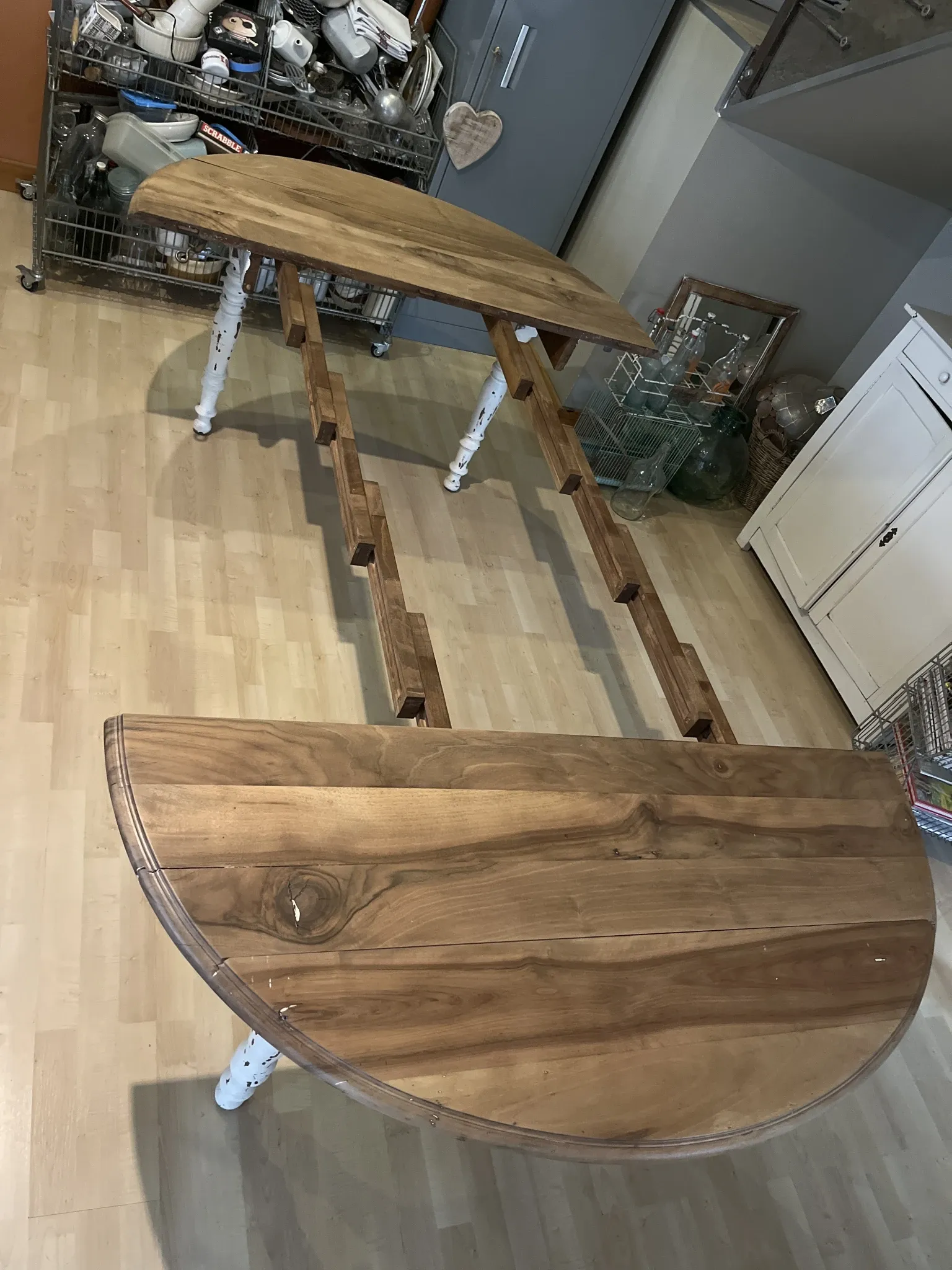 Antique drop-leaf table
