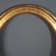 Cadre ancien oval bois doré à la feuille d'or 58,5x48,5 cm, feuillure 49,8x40,8 cm SB