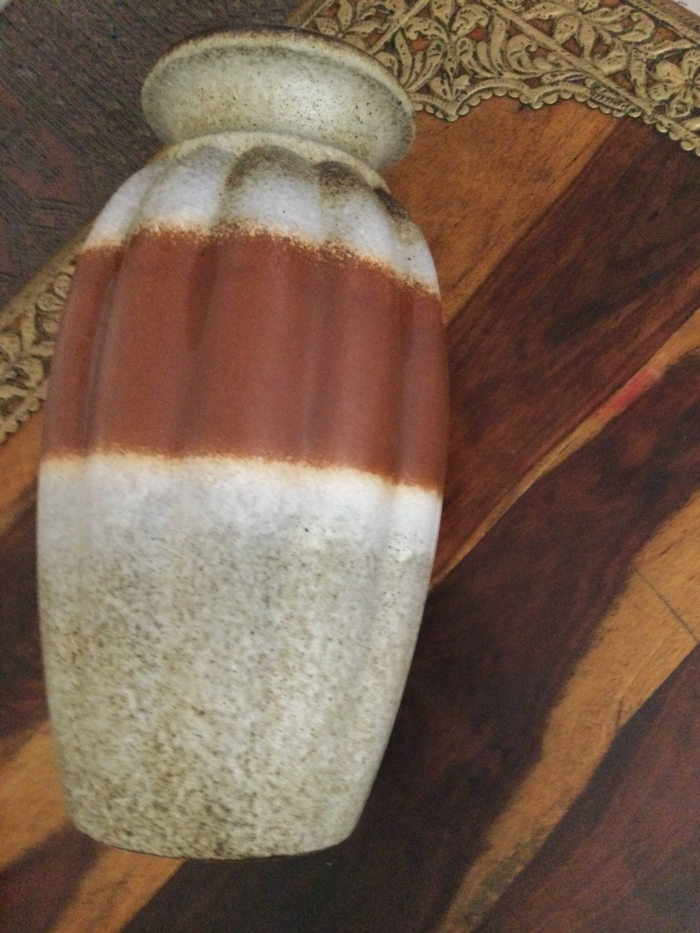 Vintage floor vase Scheurich 292 Ceramic W. Germany 40 cm