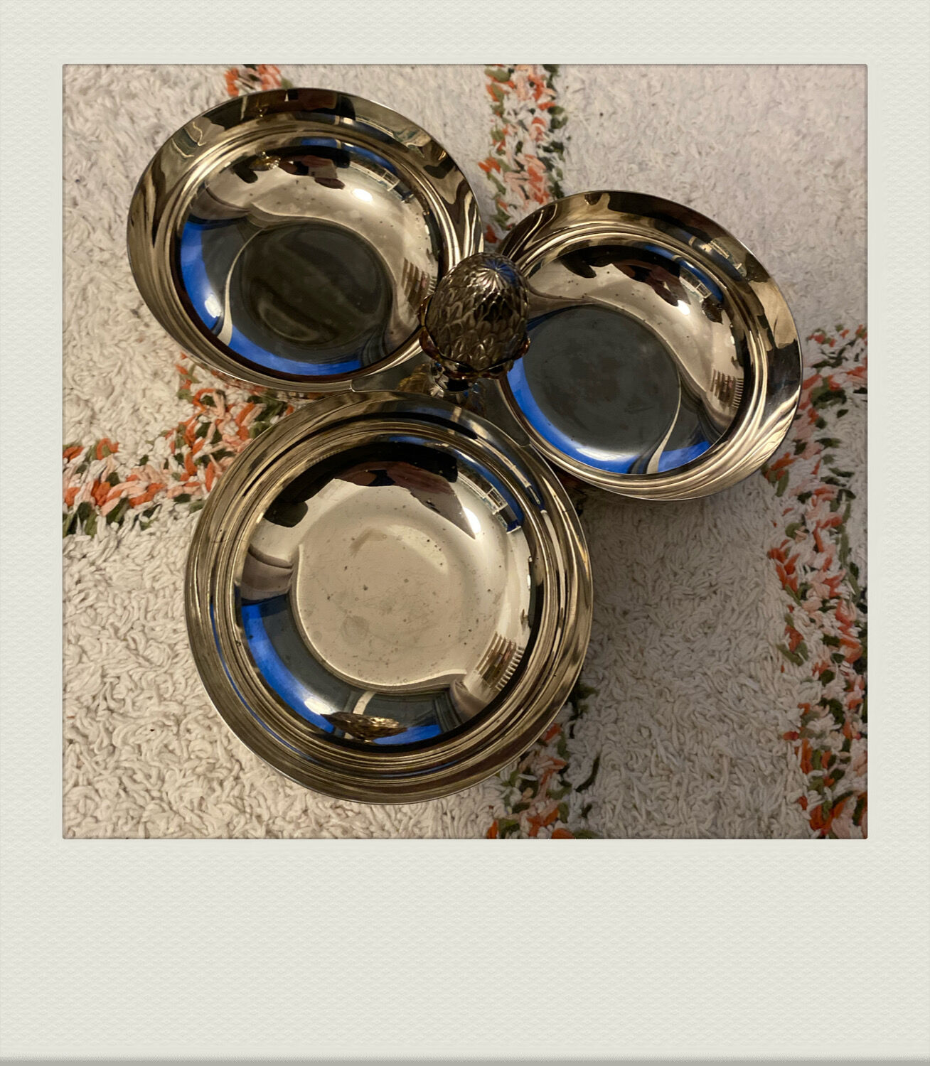 Vintage silver metal aperitif