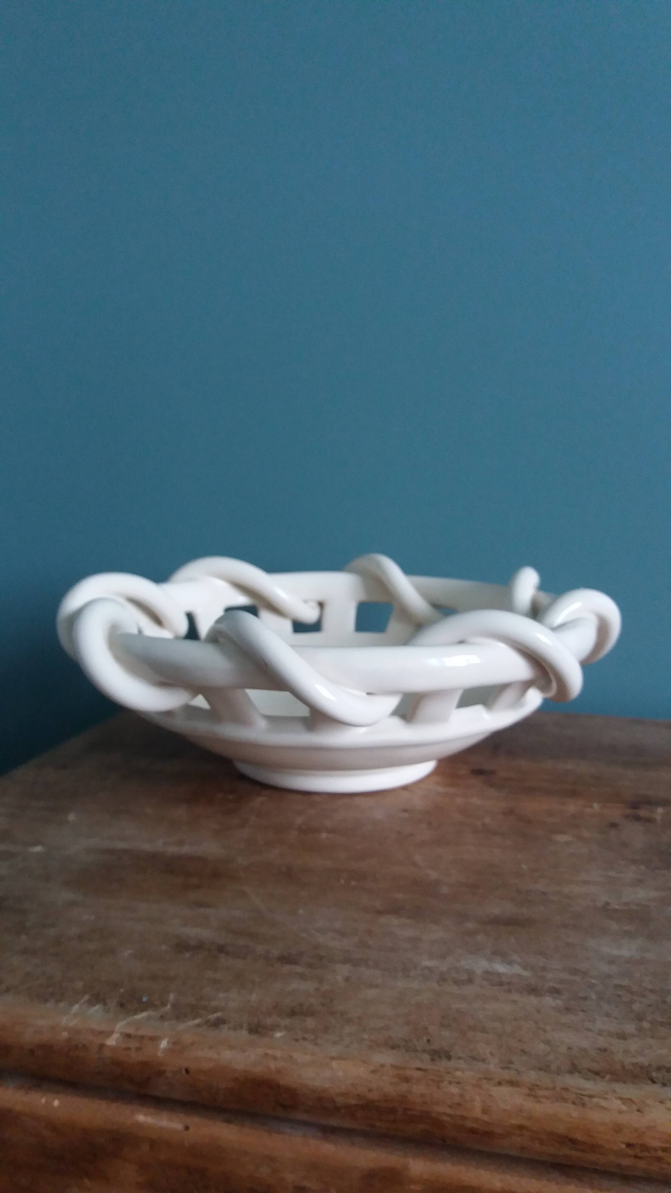 Woven ceramic fruit bowl Anthéor