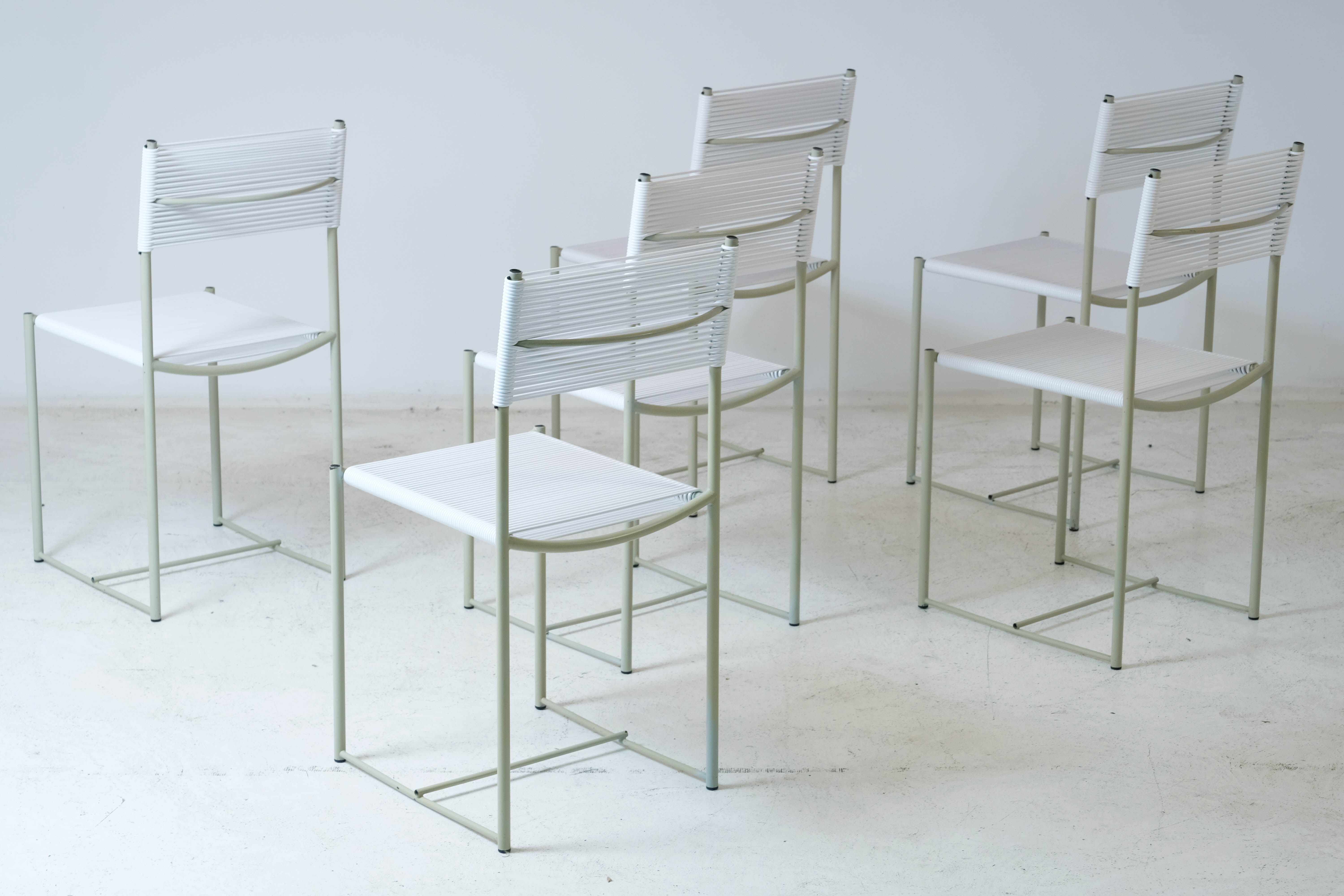 6 chairs "Spaghetti" by Giandomenico Belotti for Alias 1979
