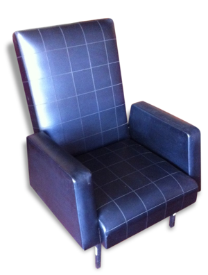 Fauteuil skai noir