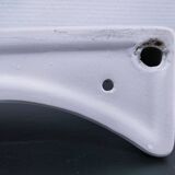 white glazed ceramic wall shelf from the 60s