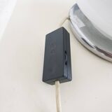 White chrome and opal table light by Leclaire and Schafer, Germany, 1970's