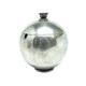 Mid-century modern sugar bowl, silver-plated brass, HEFRA, Poland, 1960s