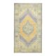 Vintage Turkish Oushak Handmade Wool Cotton Orange Area Rug 103x189