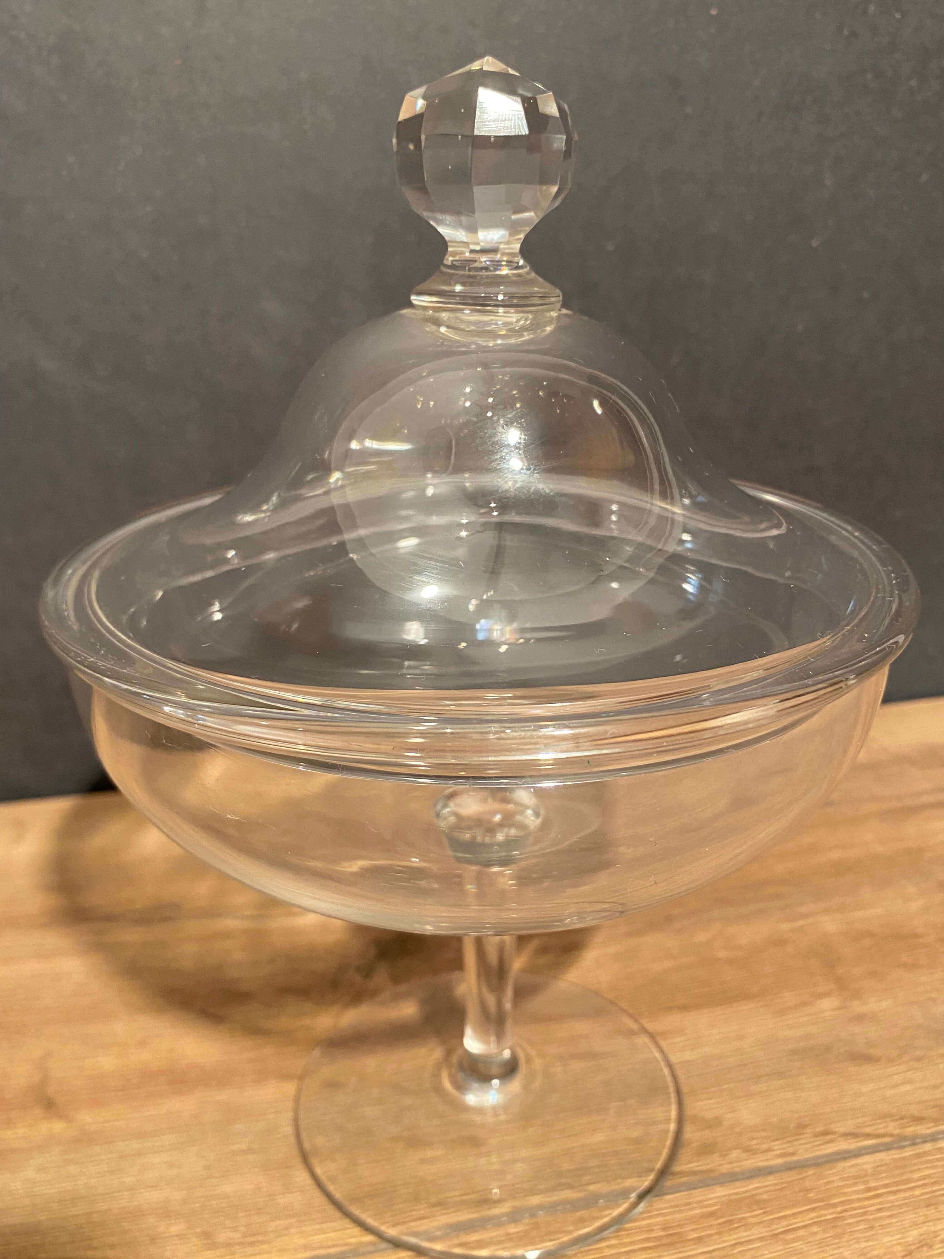 Drageoir on crystal pedestal