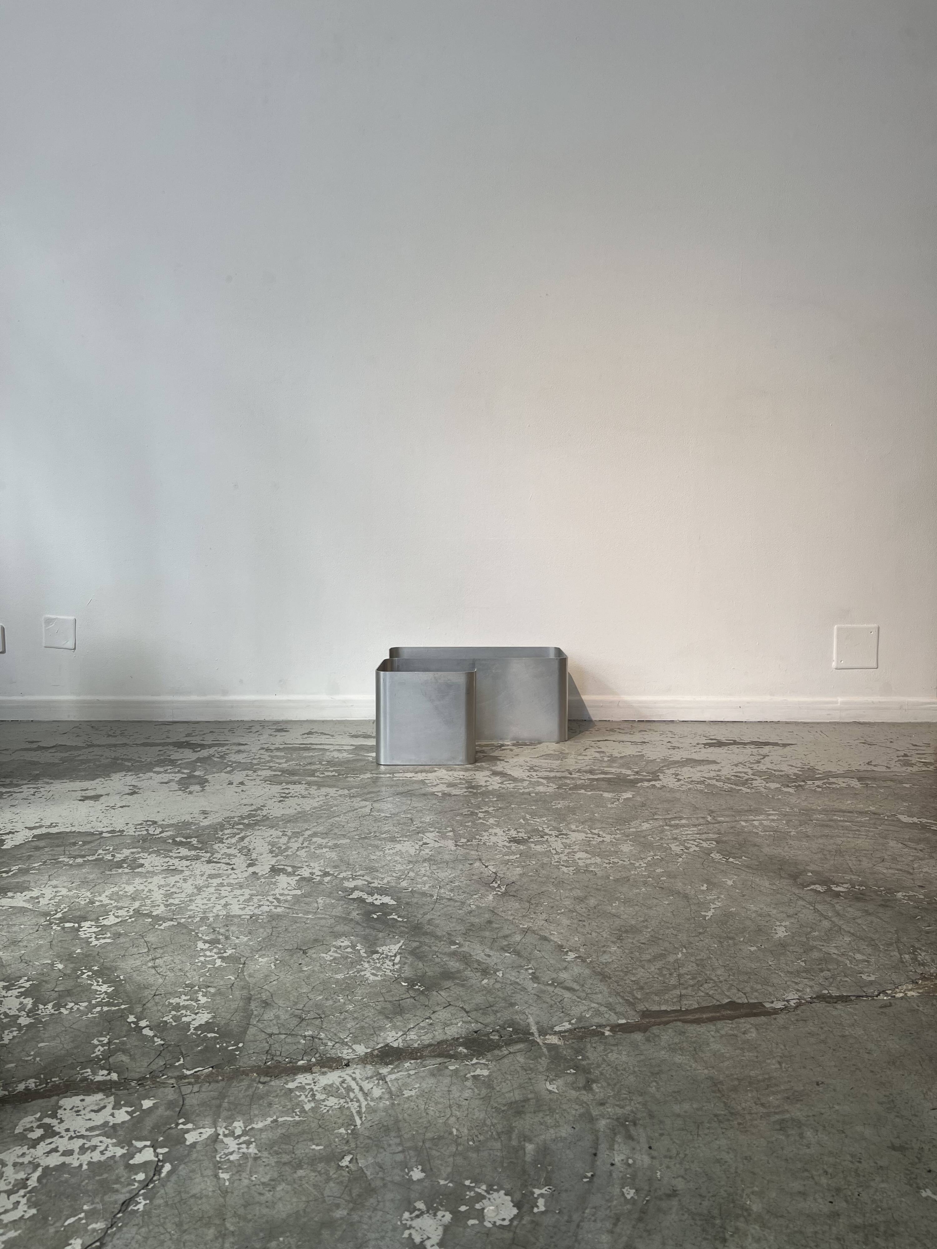 Ensemble d'étagères murales ZigZag par Joëlle Ferlande & François Monnet pour Kappa Uginox années 1970