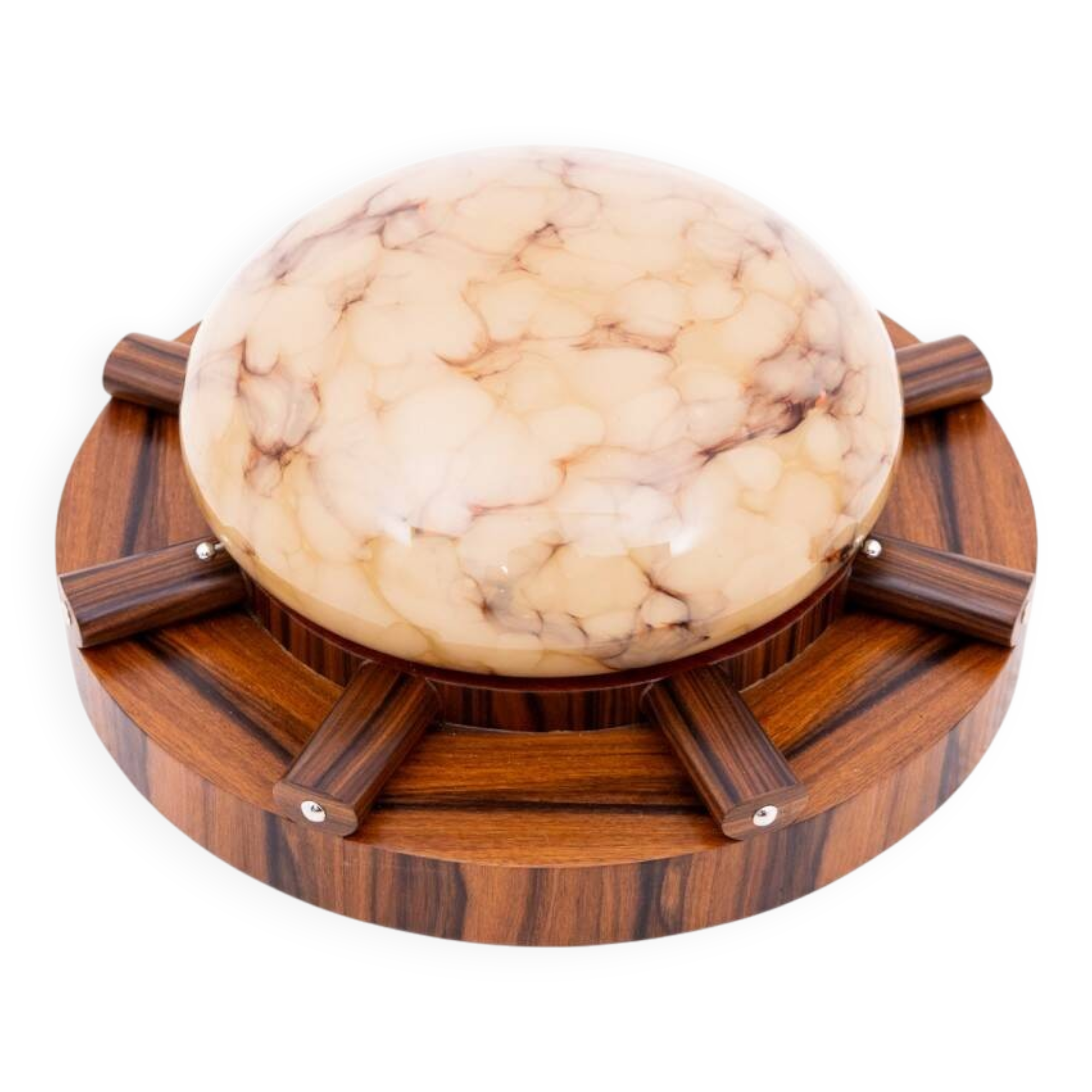 Art Deco lamp/ceiling, Poland, 1950s.