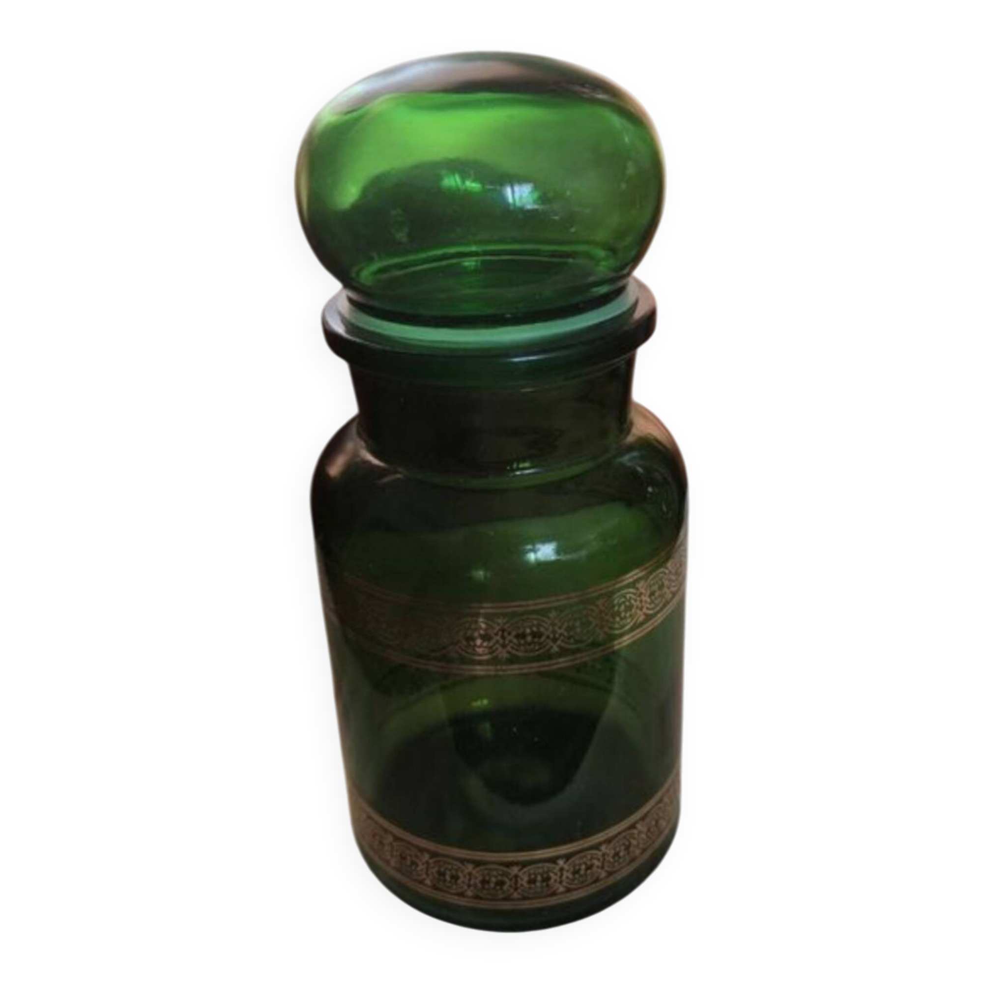 Green apothecary jar Belgium