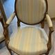 Pair of medallion armchairs in Louis XVI style - carved wood