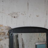 Black fireplace mirror 95x141cm