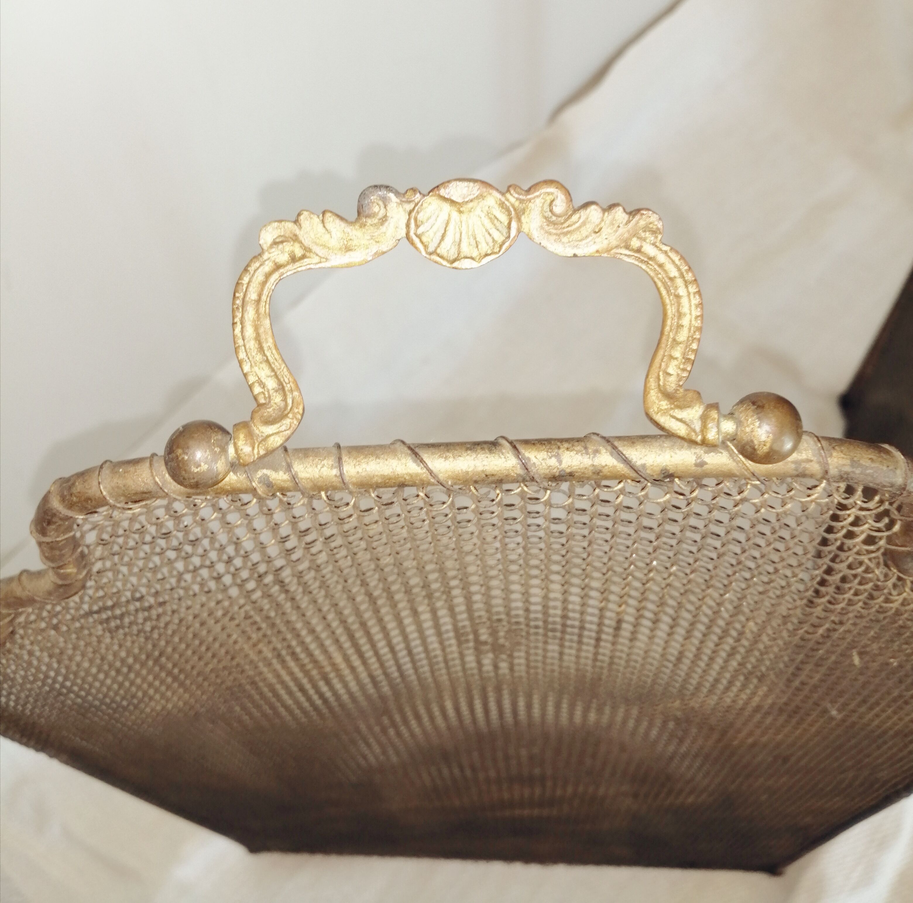 Old fire firewall fence and iron