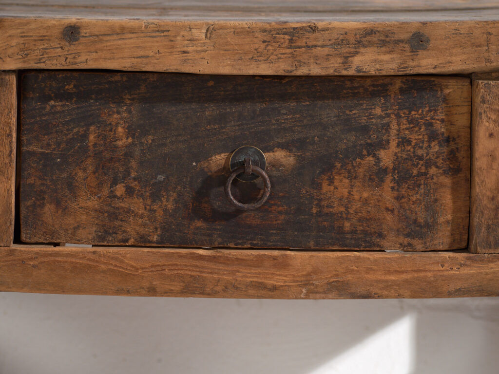 Antique solid wood table – Chinese side table with drawer – circa 1900