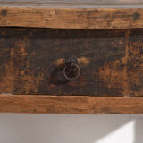 Antique solid wood table – Chinese side table with drawer – circa 1900