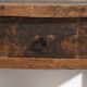 Table ancienne en bois massif – Table d’appoint chinoise avec tiroir – circa 1900