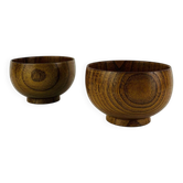 2 bols/vide poche en teck scandinave