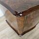 Pair of 1940s Chippendale bedside tables in walnut burl