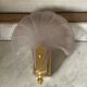 Applique coquille en verre poli vintage