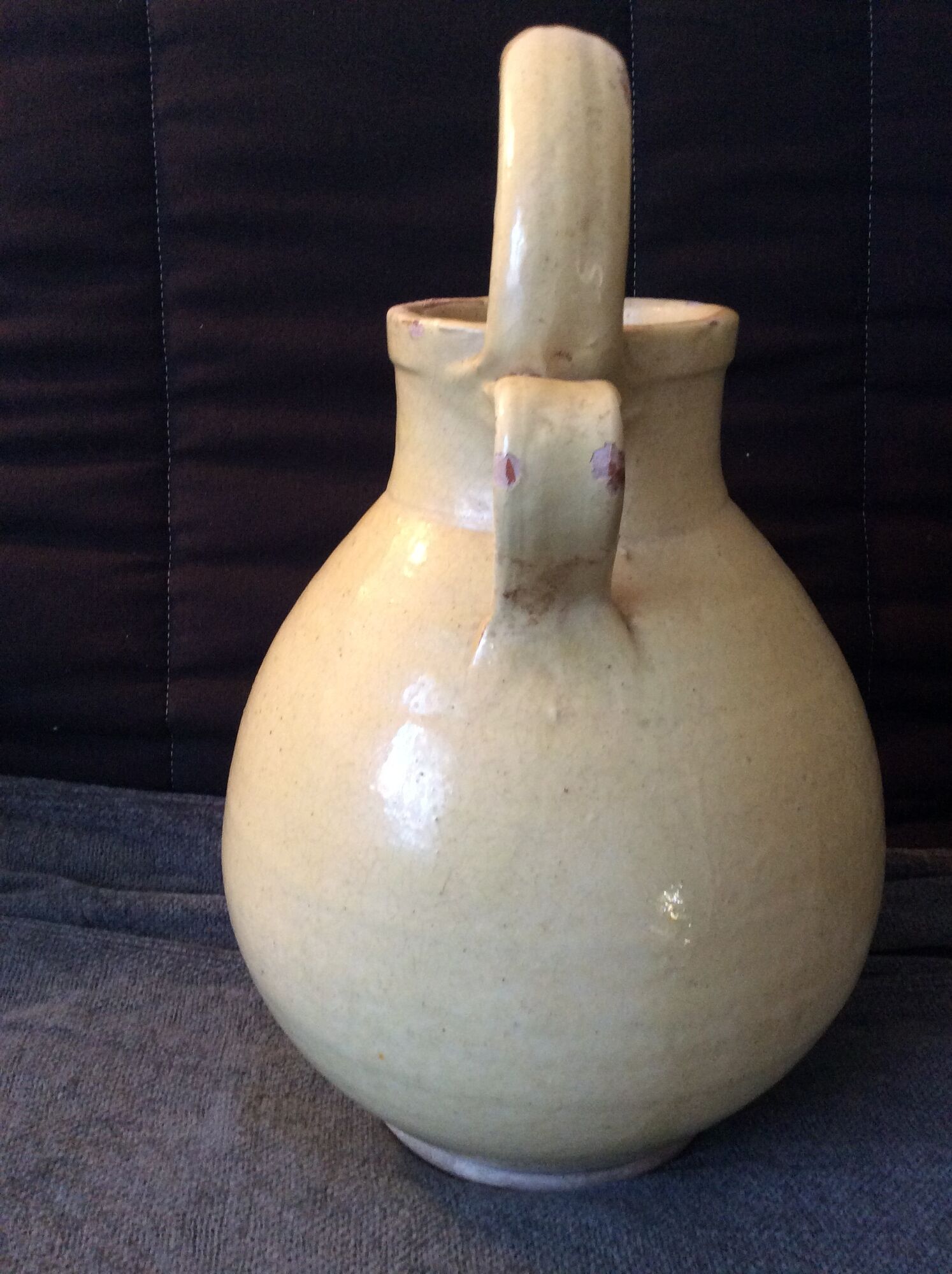 CRUCHE IN EAU GARGOULETTE IN TERRE VERNISSEE AUBAGNE PROVENCE DEBUT 20TH SIECLE