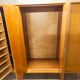 Scandinavian wardrobe 1960 honey color 4 doors L 205 cm