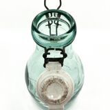 Large "Mercur" glass bottle with ceramic stopper • 2L • 1930