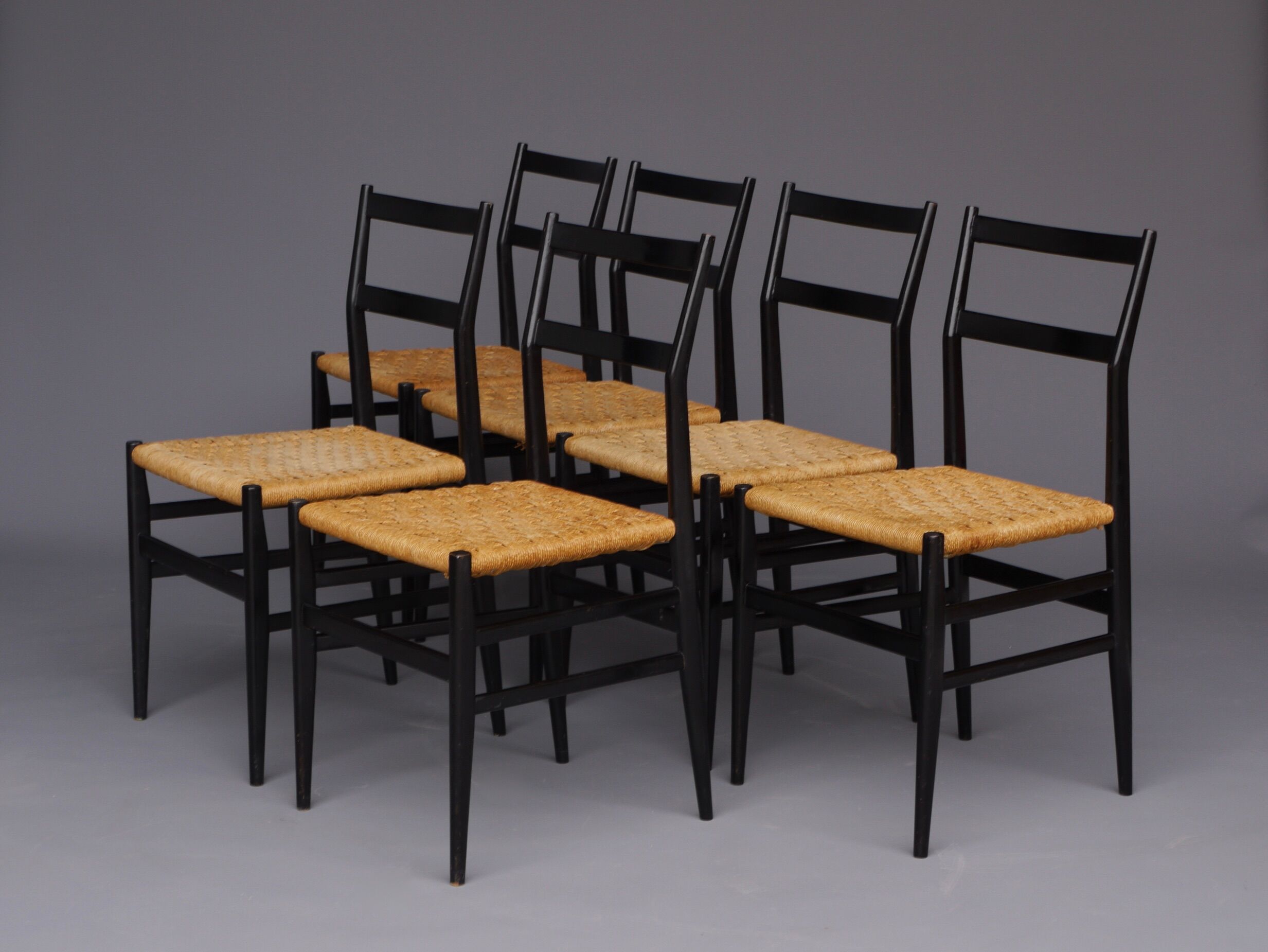 Leggera chairs by Gio Ponti for Figli di Amedeo, Cassina. 1950